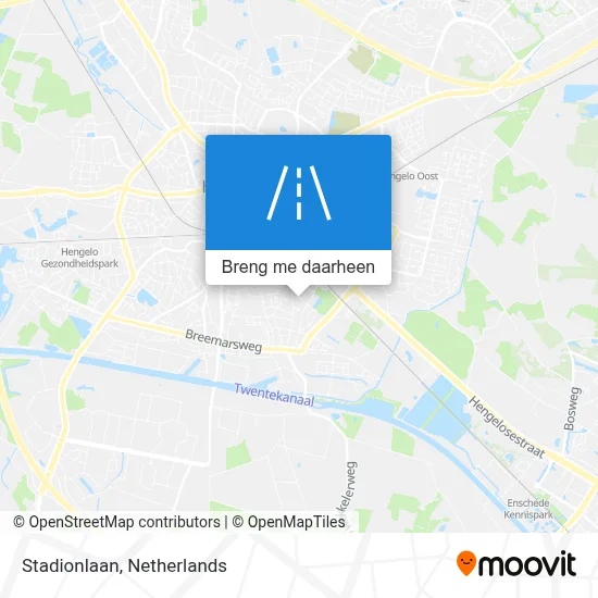 Stadionlaan kaart
