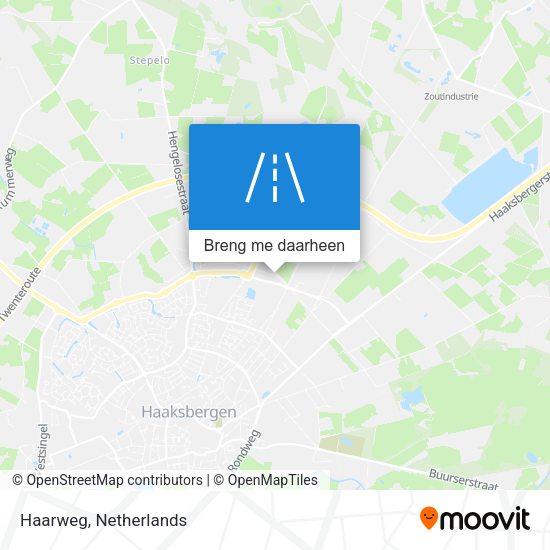 Haarweg kaart