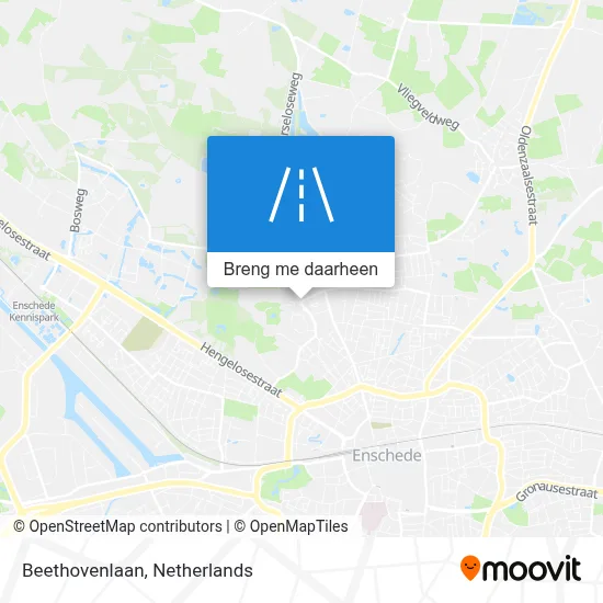 Beethovenlaan kaart