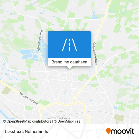 Lekstraat kaart