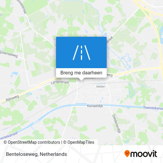 Benteloseweg kaart