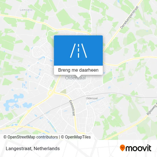 Langestraat kaart