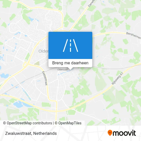 Zwaluwstraat kaart