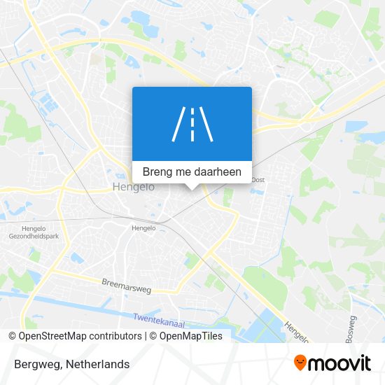 Bergweg kaart