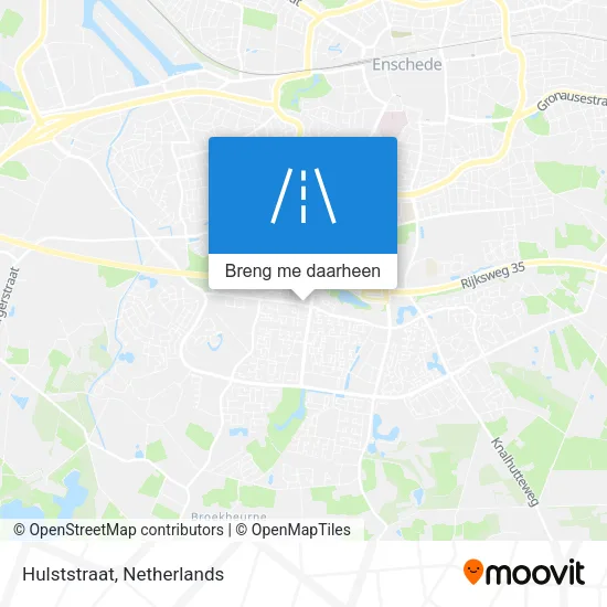 Hulststraat kaart