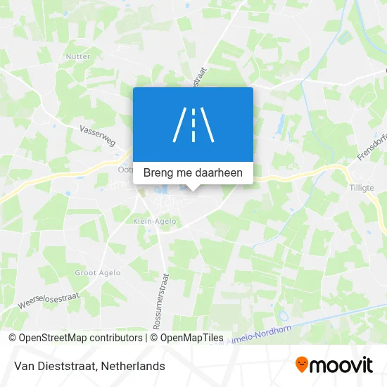 Van Dieststraat kaart