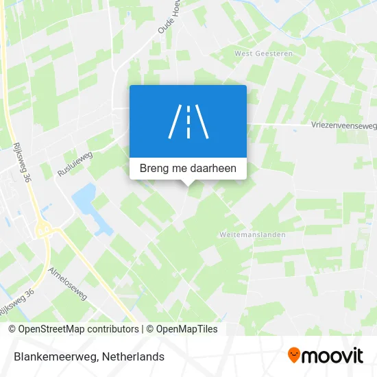 Blankemeerweg kaart
