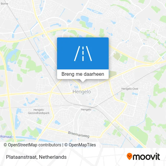 Plataanstraat kaart
