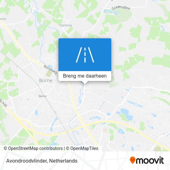 Avondroodvlinder kaart
