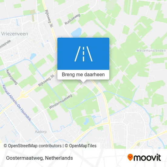Oostermaatweg kaart