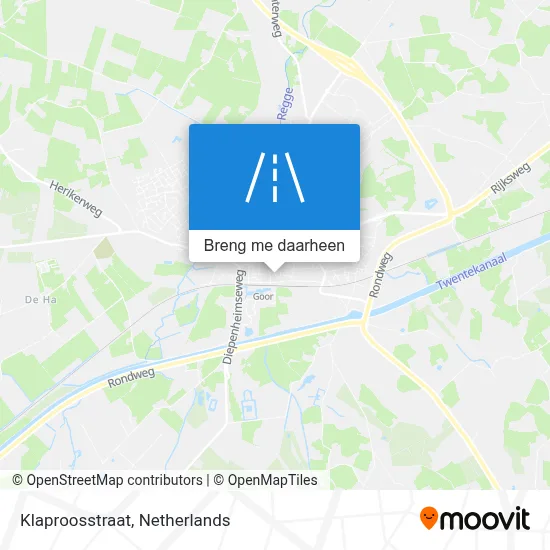 Klaproosstraat kaart