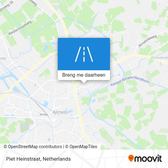 Piet Heinstraat kaart