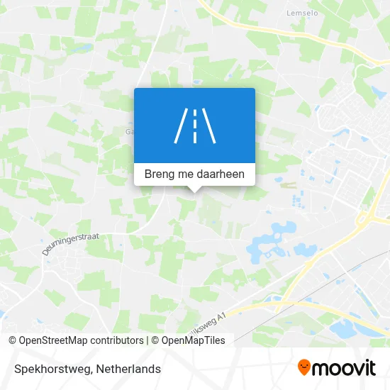 Spekhorstweg kaart