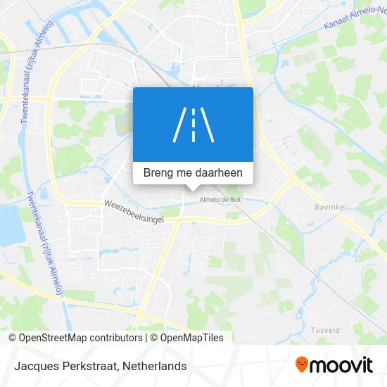 Jacques Perkstraat kaart