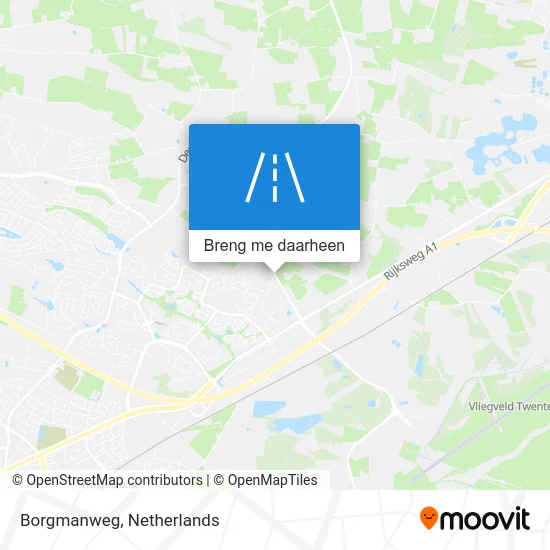 Borgmanweg kaart