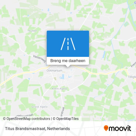 Titus Brandsmastraat kaart