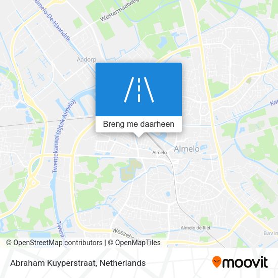 Abraham Kuyperstraat kaart