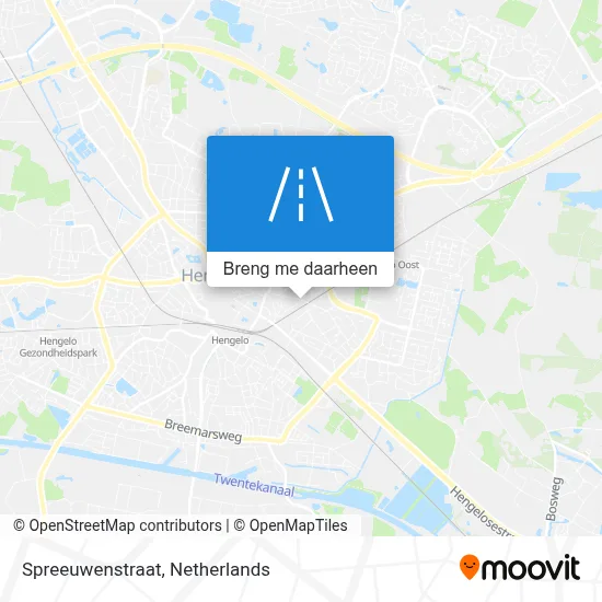 Spreeuwenstraat kaart