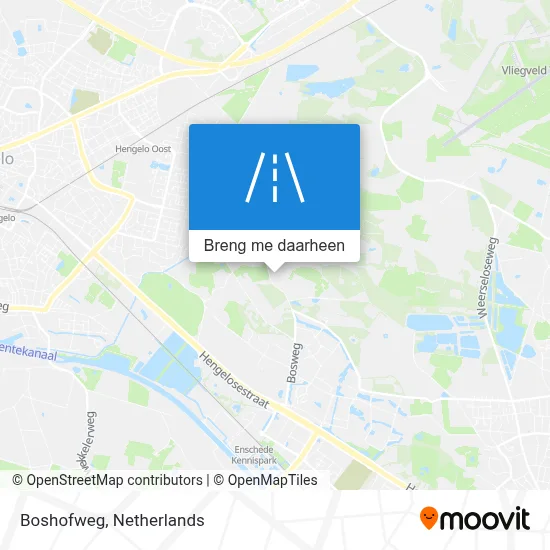 Boshofweg kaart