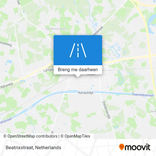 Beatrixstraat kaart