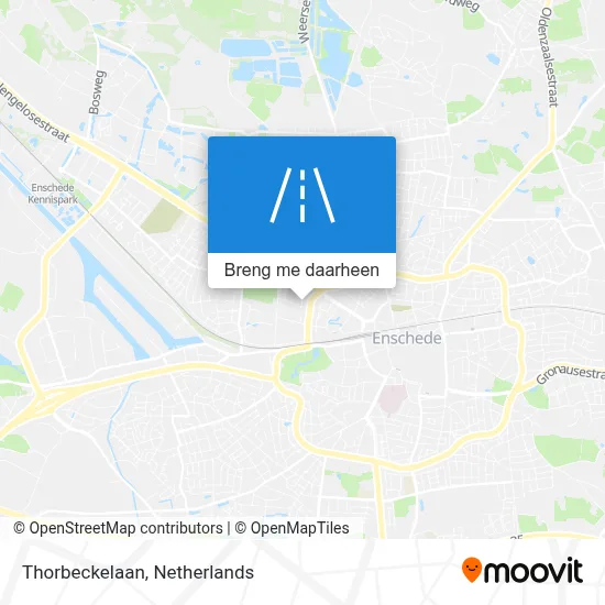 Thorbeckelaan kaart