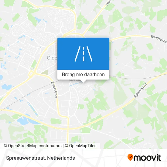 Spreeuwenstraat kaart