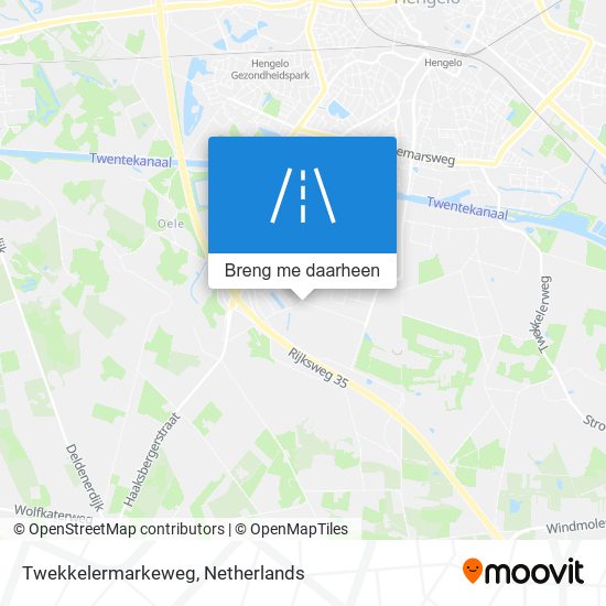 Twekkelermarkeweg kaart