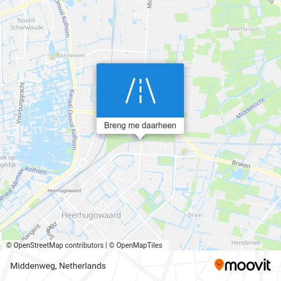 Middenweg kaart