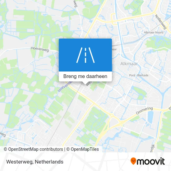 Westerweg kaart