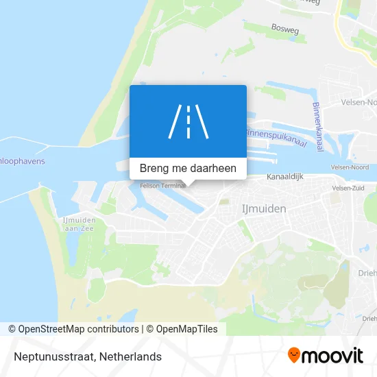 Neptunusstraat kaart