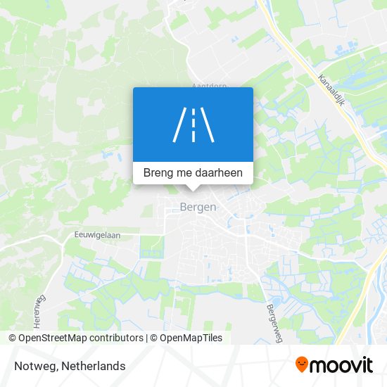 Notweg kaart