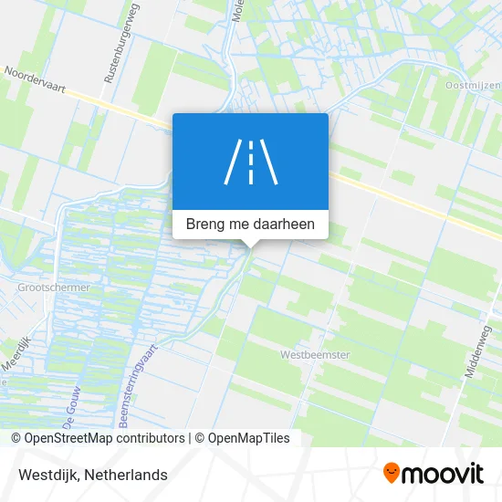 Westdijk kaart