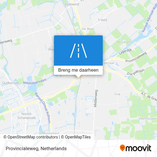 Provincialeweg kaart