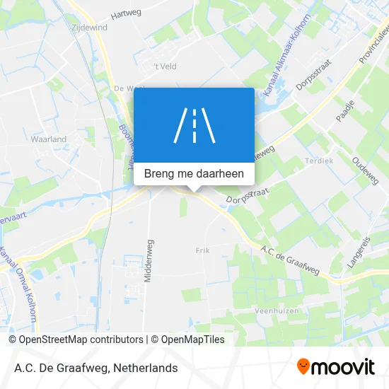 A.C. De Graafweg kaart