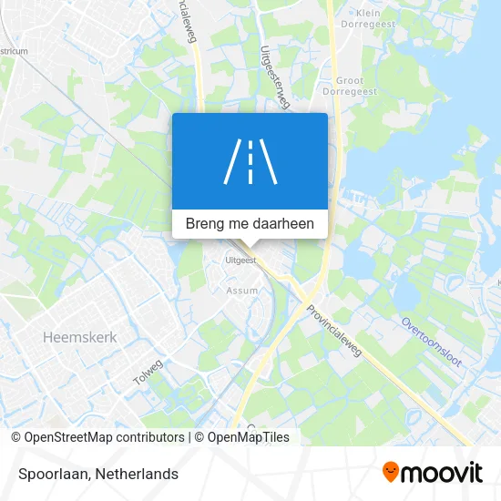 Spoorlaan kaart