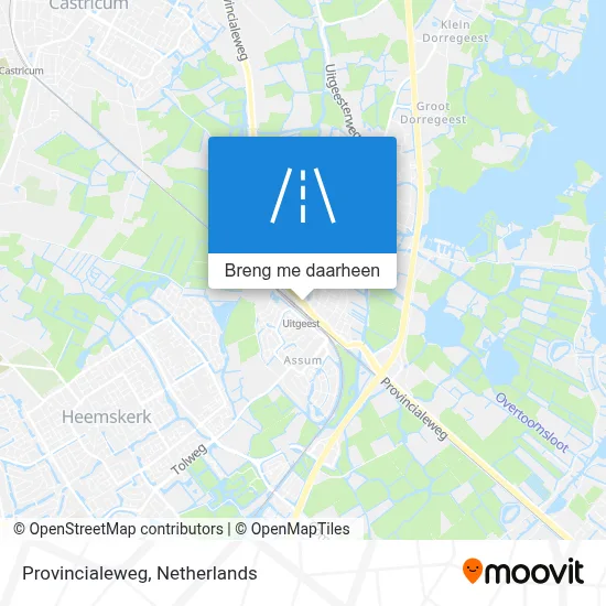 Provincialeweg kaart