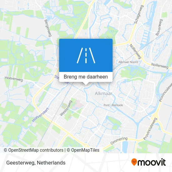 Geesterweg kaart