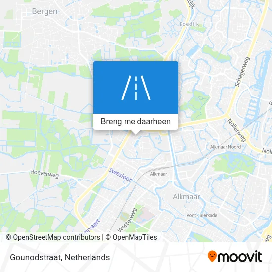 Gounodstraat kaart