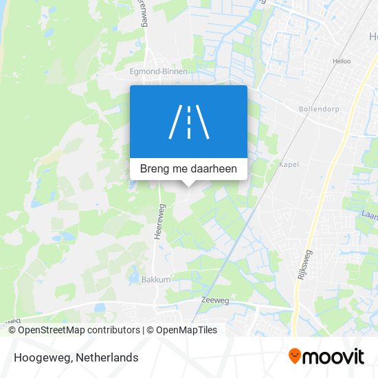 Hoogeweg kaart