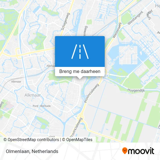 Olmenlaan kaart
