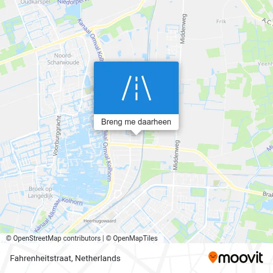 Fahrenheitstraat kaart