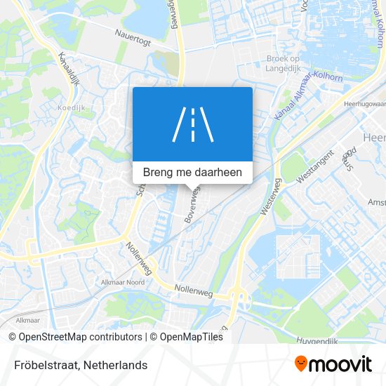 Fröbelstraat kaart