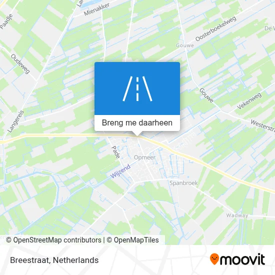 Breestraat kaart