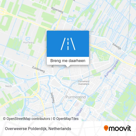 Overweerse Polderdijk kaart