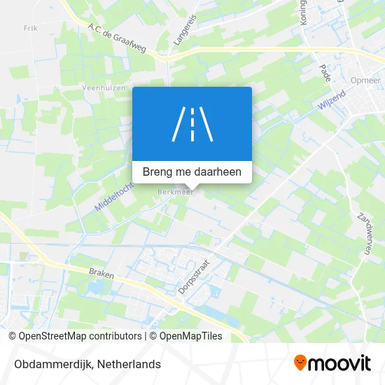 Obdammerdijk kaart