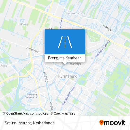 Saturnusstraat kaart