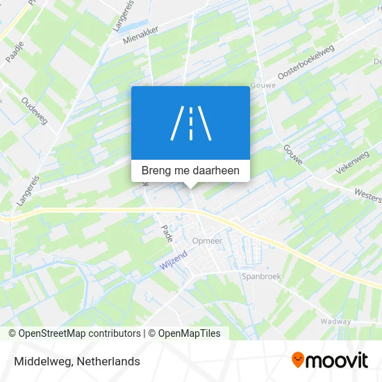Middelweg kaart