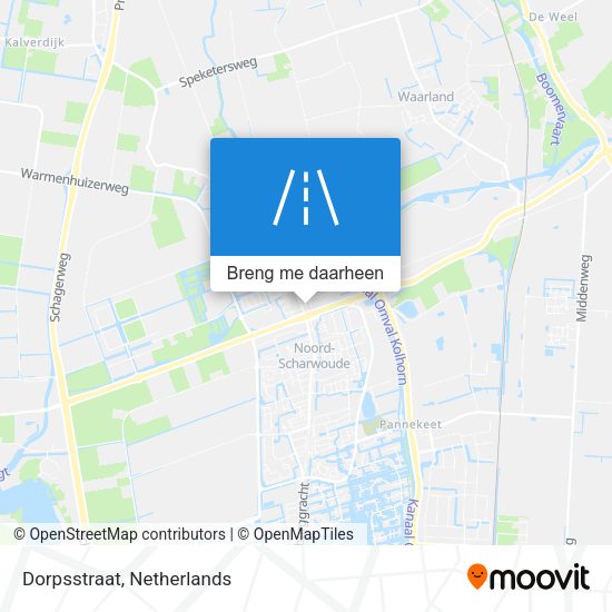 Dorpsstraat kaart