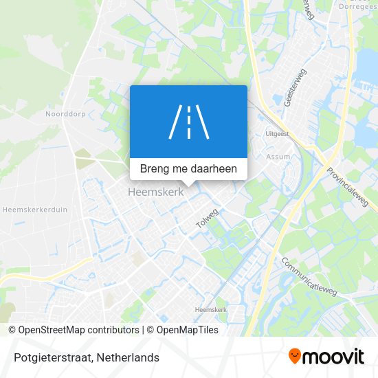 Potgieterstraat kaart