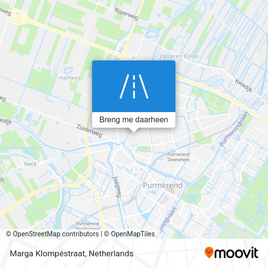 Marga Klompéstraat kaart